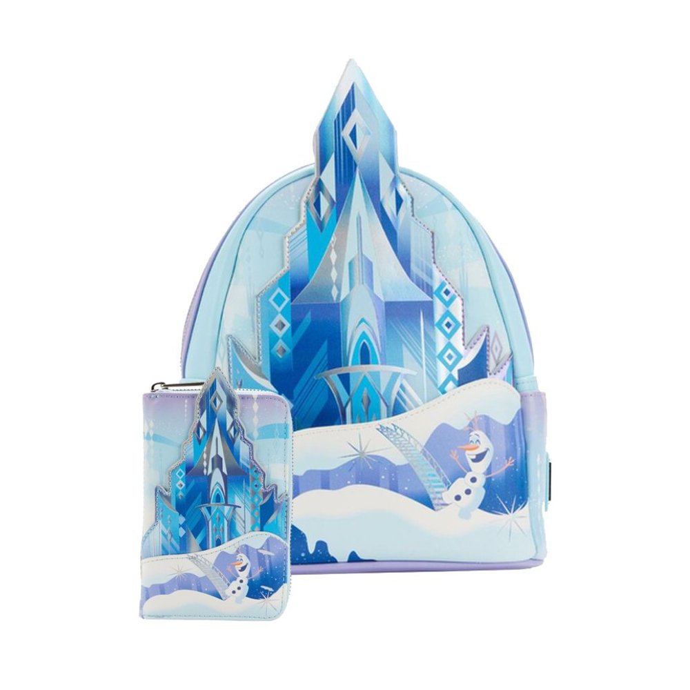 Frozen Princess Elsa Castle Mini Backpack and Wallet